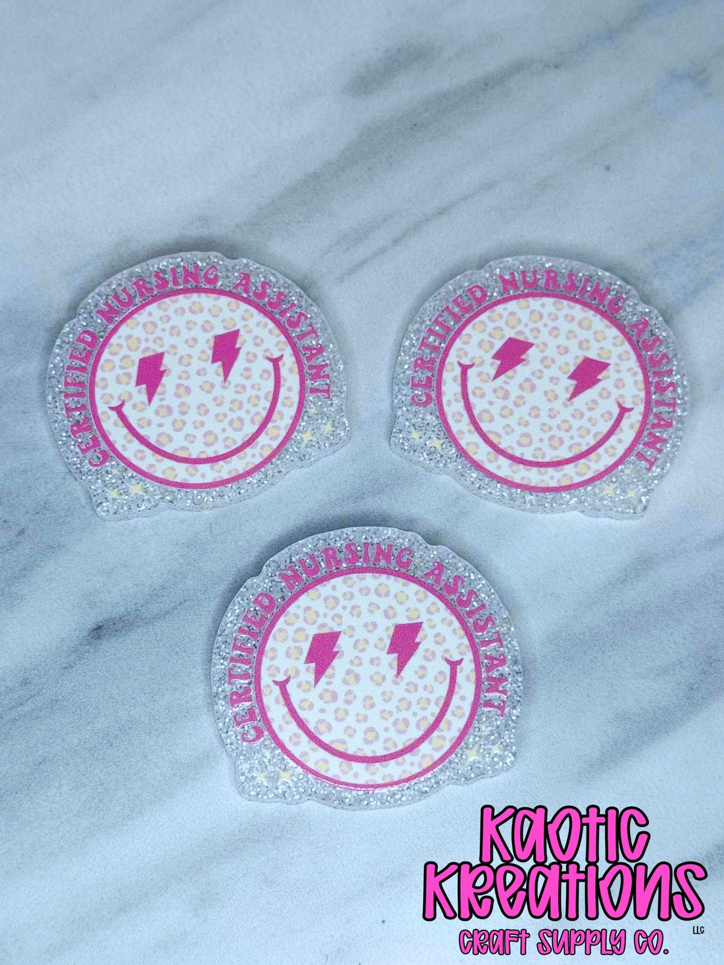 *CUSTOM* FLATBACK ACRYLIC CERTIFIED NURSING ASSISTANT F659 (1ct)