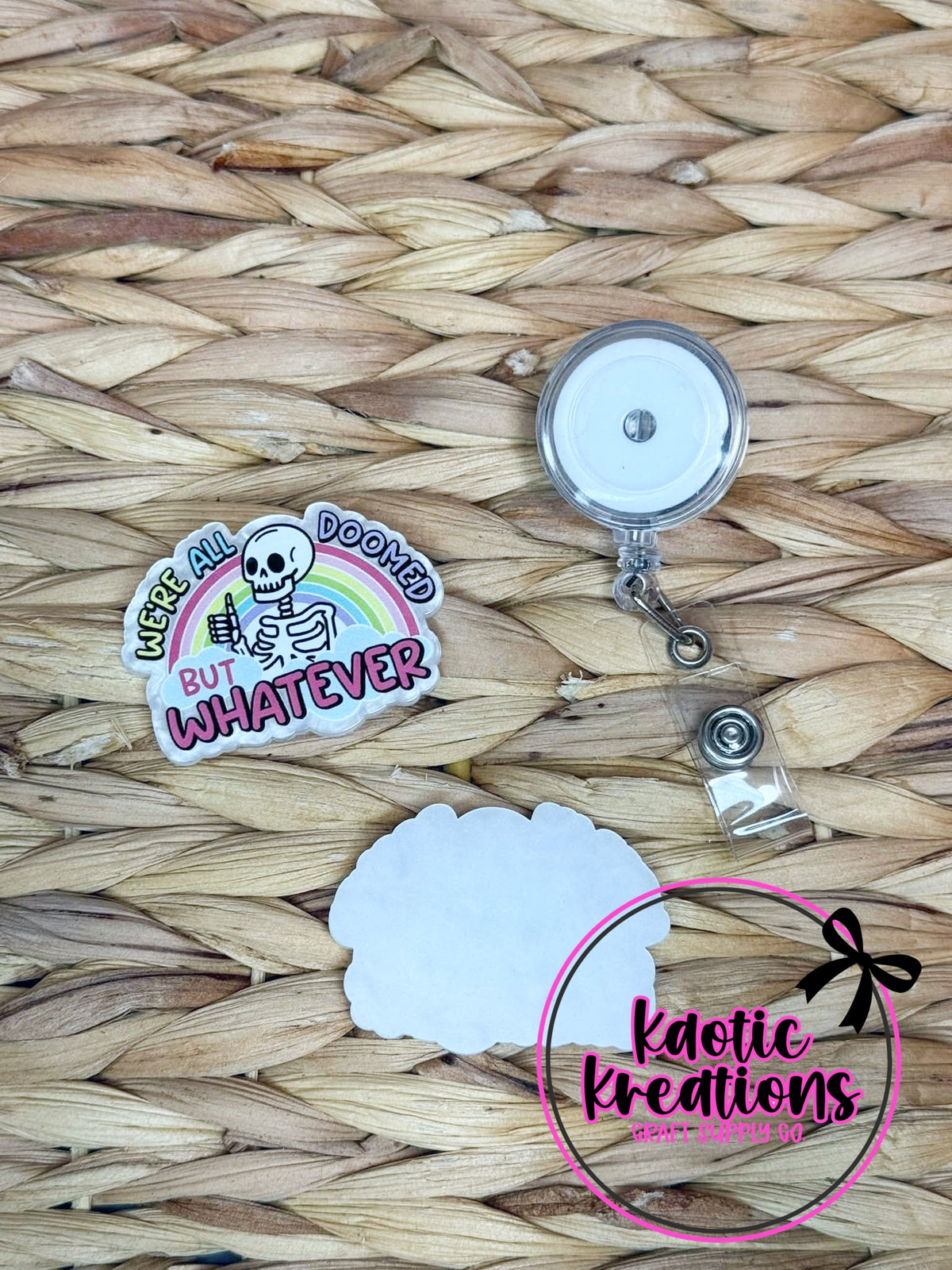*CUSTOM* FLATBACK ACRYLIC WE'RE ALL DOOMED BUT WHATEVER F101 (1ct)