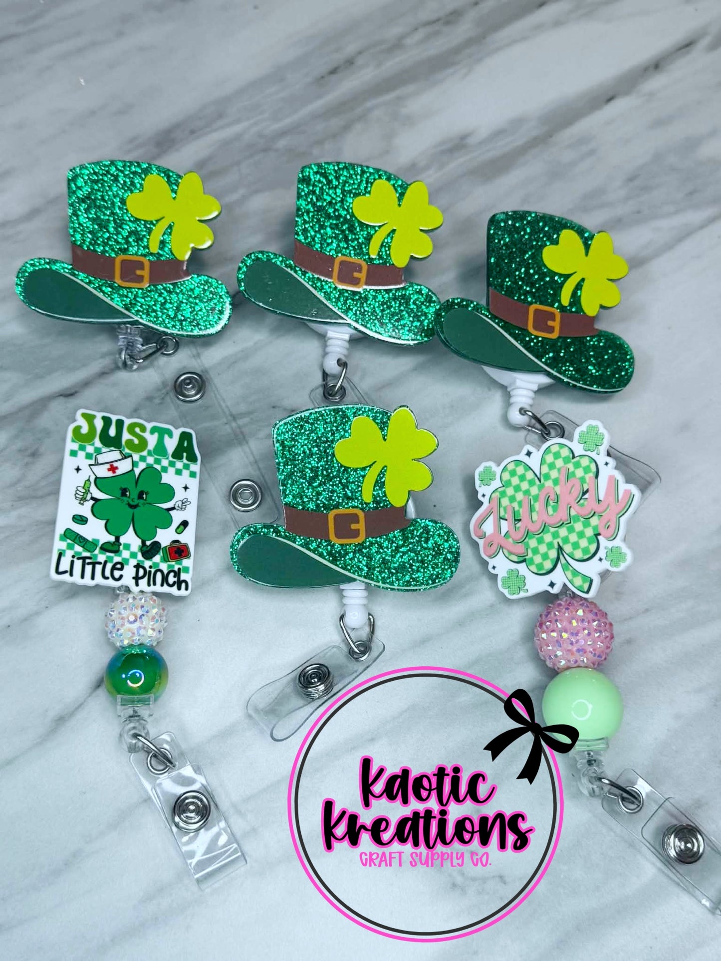 (SHOP DESTASH) PRE-MADE BADGE REELS (6ct)