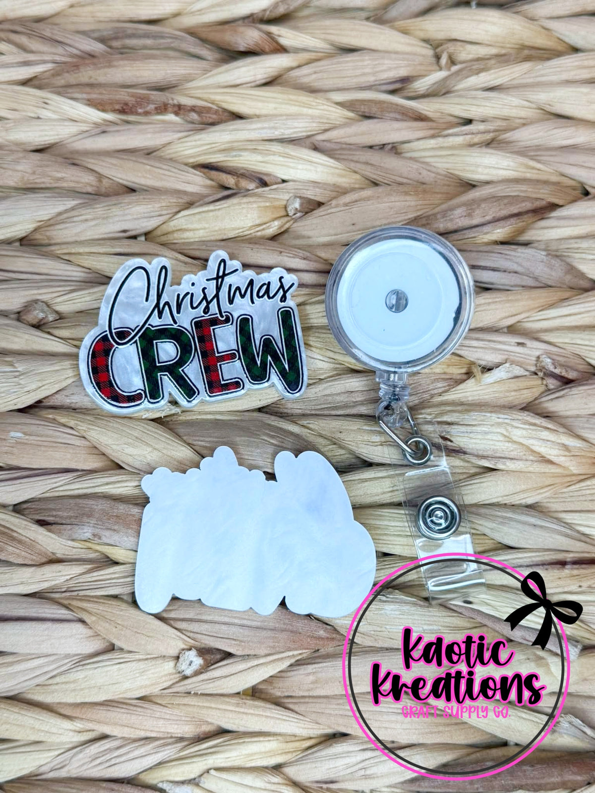 *CUSTOM* FLATBACK ACRYLIC CHRISTMAS CREW F721 (1ct)