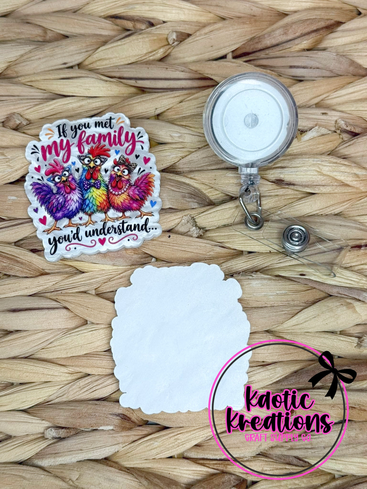 *CUSTOM* FLATBACK ACRYLIC IF YOU MET MY FAMILY F329 (1ct)