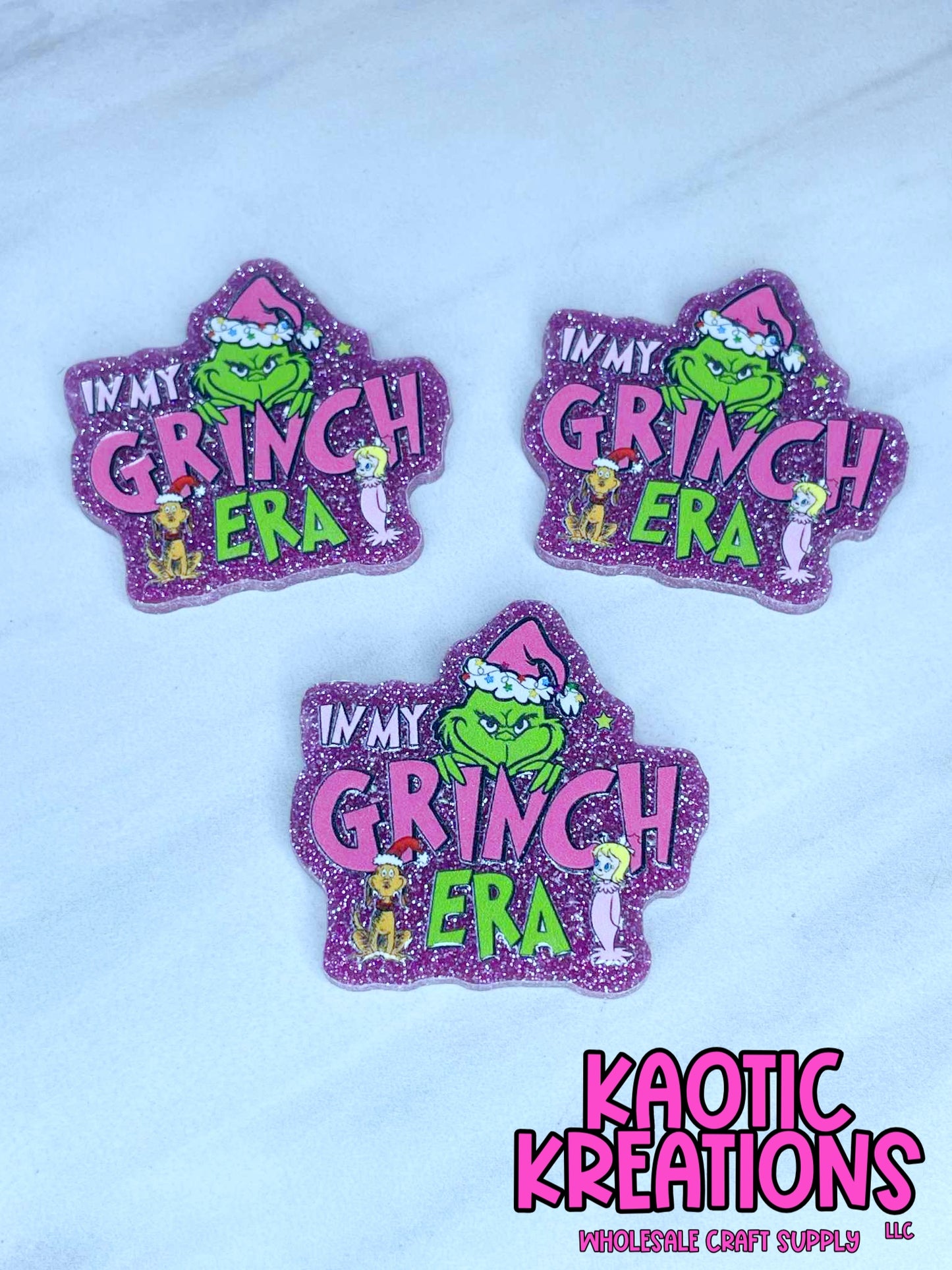 FLATBACK ACRYLIC IN MY GRINCH ERA F569 (1ct)