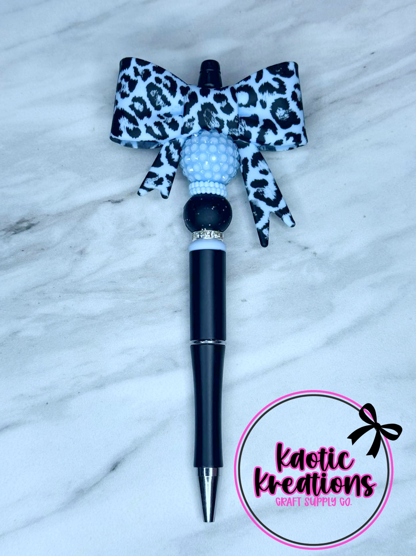 PRE-MADE BEADED PEN - JUMBO BOW BP4 (1ct)