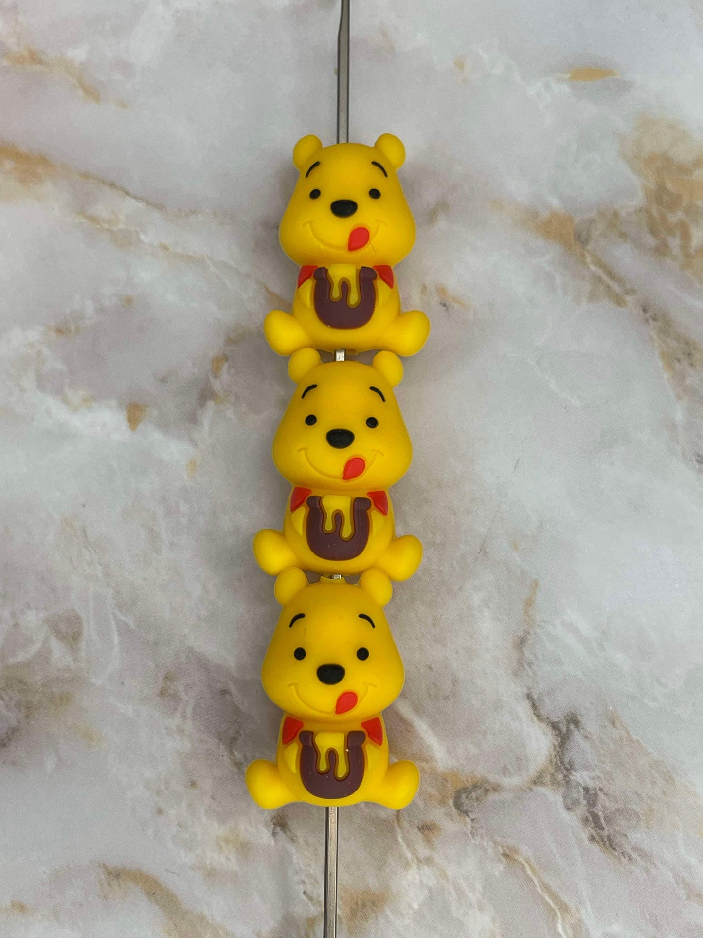 3D HONEY POT BEAR SILICONE FOCAL D183 (1ct)