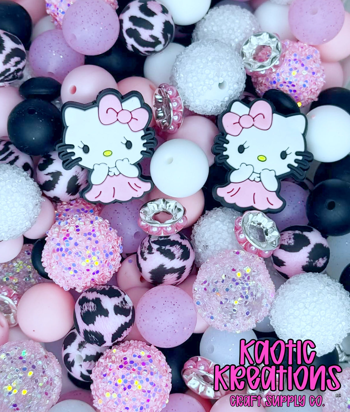 *KAELANN'S KREATION* ACRYLIC SILICONE BEAD MIX #80 (37ct)