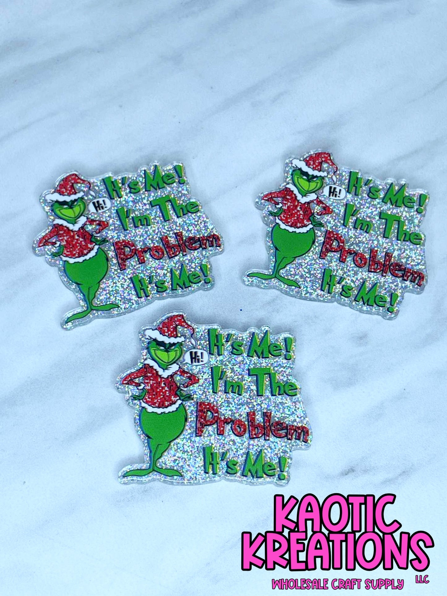 FLATBACK ACRYLIC I'M THE PROBLEM F576 (1ct)