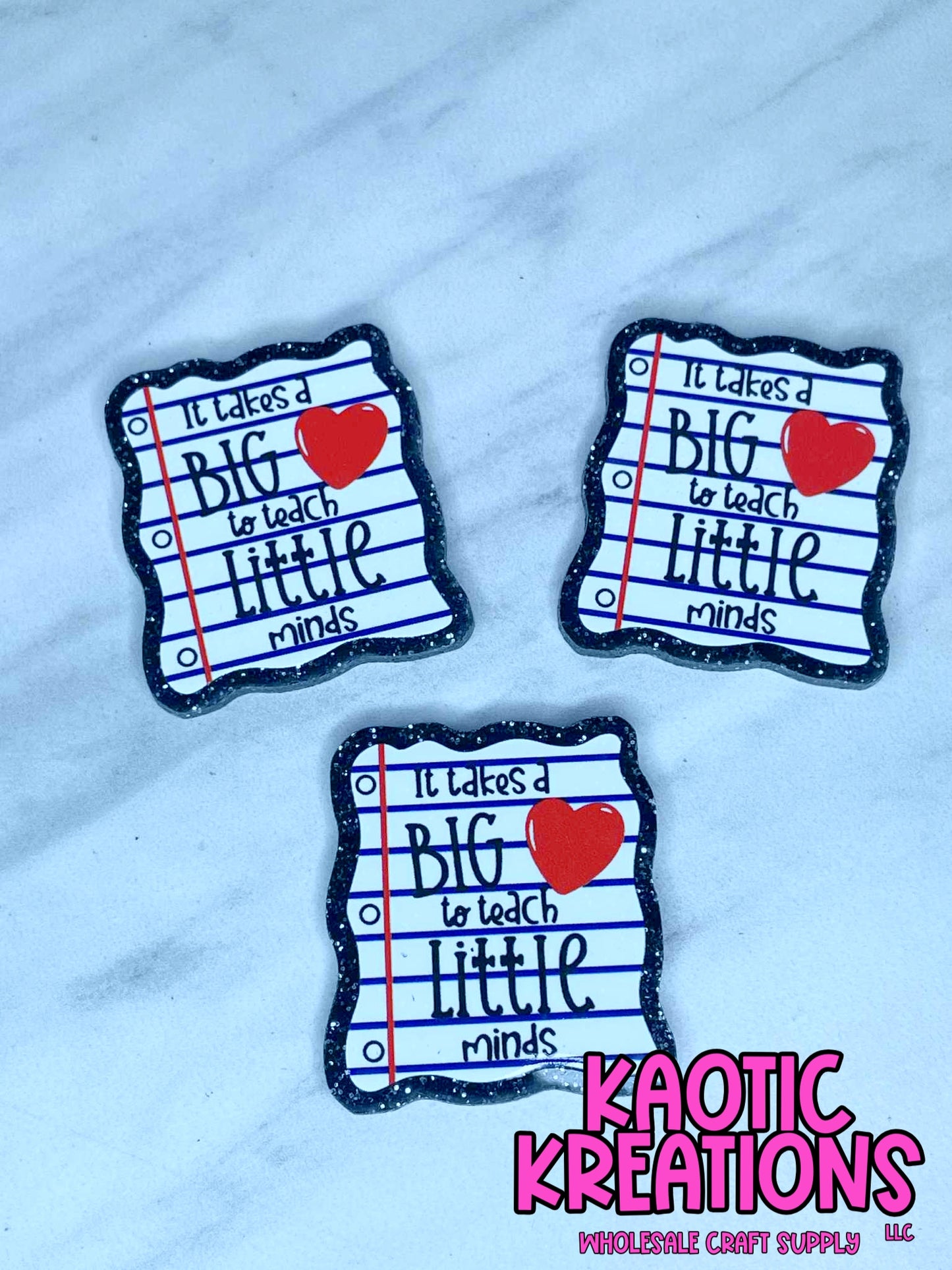FLATBACK ACRYLIC IT TAKES A BIG HEART F457 (1ct)