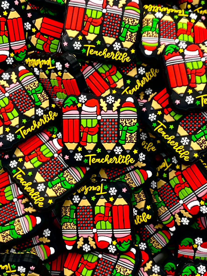 TEACHER LIFE HOLIDAY PENCILS SILICONE FOCAL D344 (1ct)