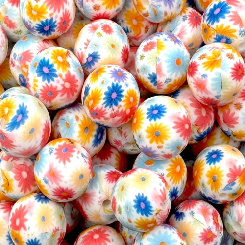 P195 MULTI MINI DAISIES 15MM PRINT (1ct)