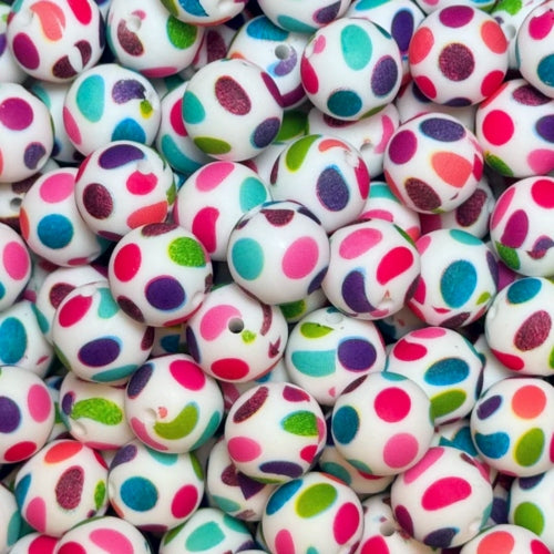 P441 VIBRANT POLKA DOTS 15MM PRINT (1ct)