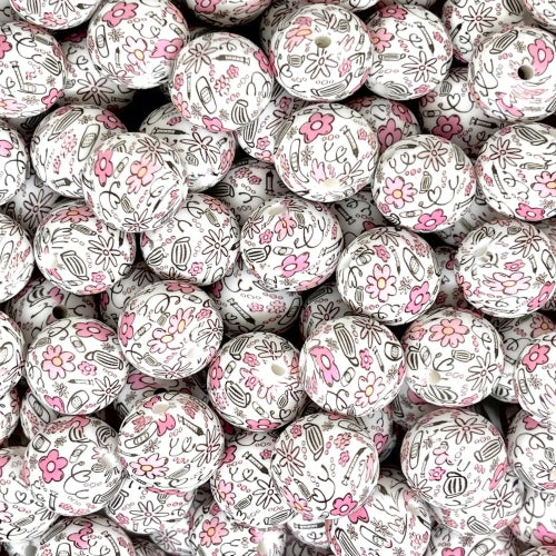 P424 NURSE FLORAL 15MM PRINT (1ct)