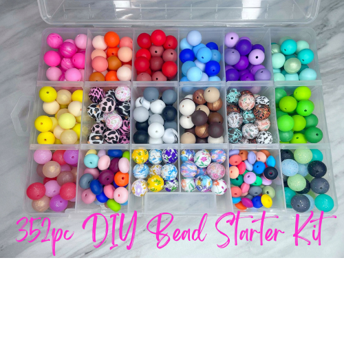 (DISCONTINUED) DIY BEAD STARTER KIT 352PC + STORAGE CASE