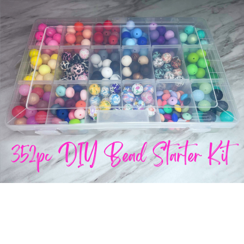 (DISCONTINUED) DIY BEAD STARTER KIT 352PC + STORAGE CASE