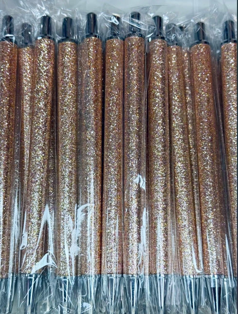 NON-BEADABLE METAL GLITTER PEN #48 CHAMPAGNE (1ct)