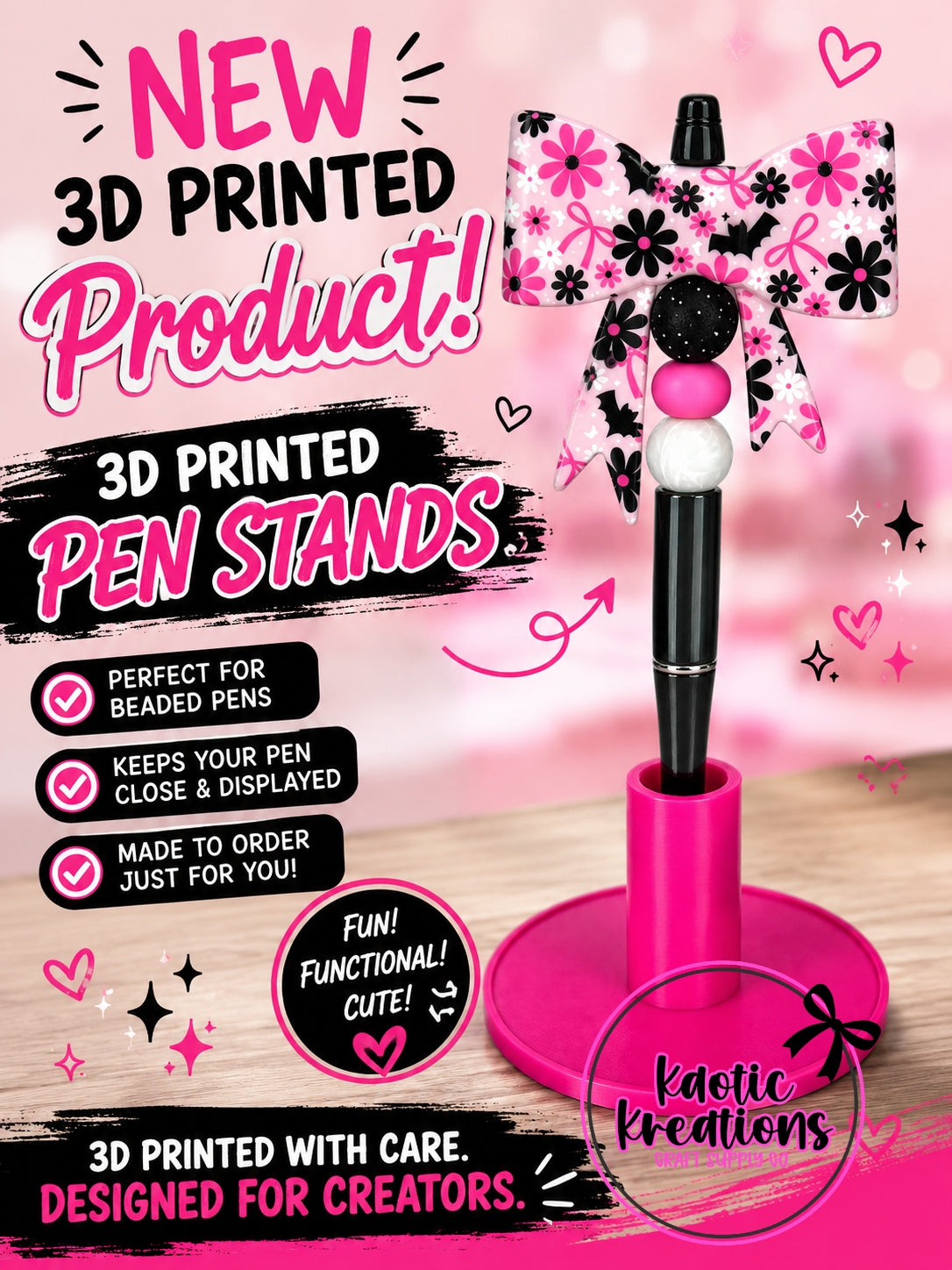 3D PRINTED PEN STAND
