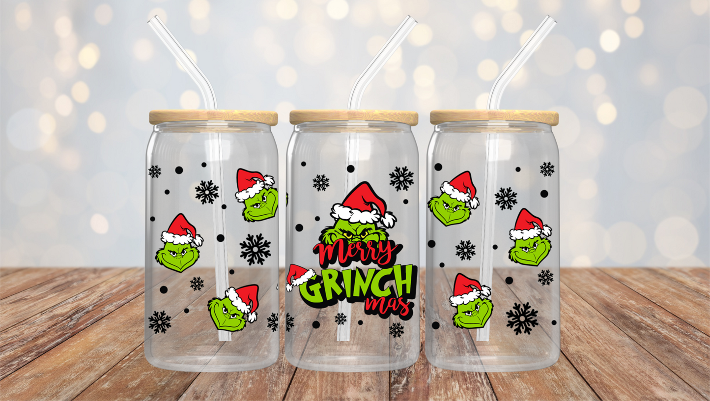 UV DTF 16OZ LIBBY WRAP MERRY GRINCHMAS A-416 (1ct)