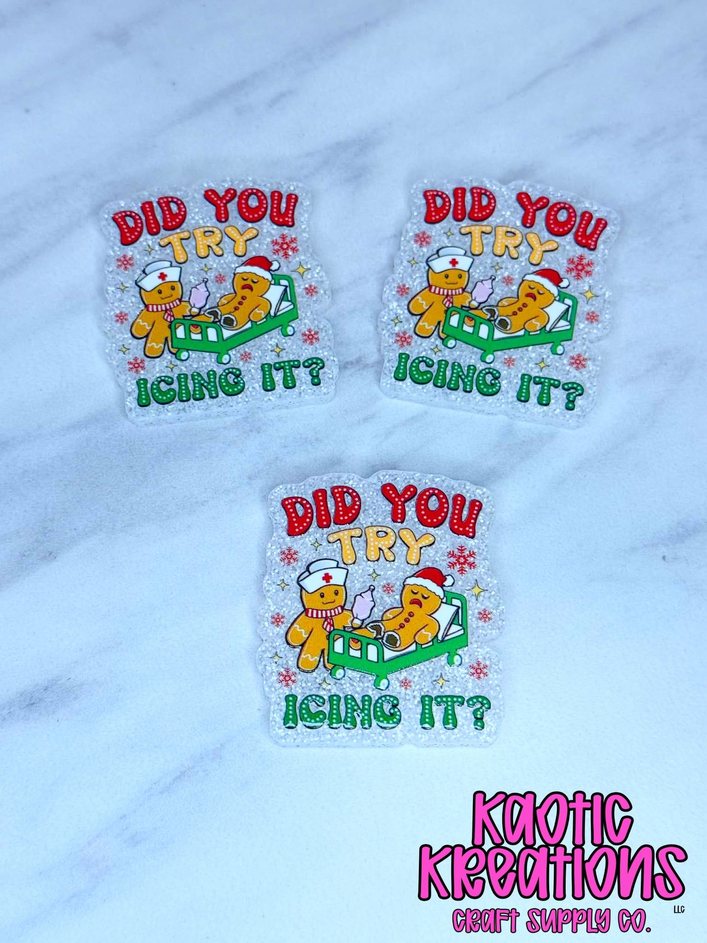 *CUSTOM* FLATBACK ACRYLIC DID YOU TRY ICING IT F320 (1ct)