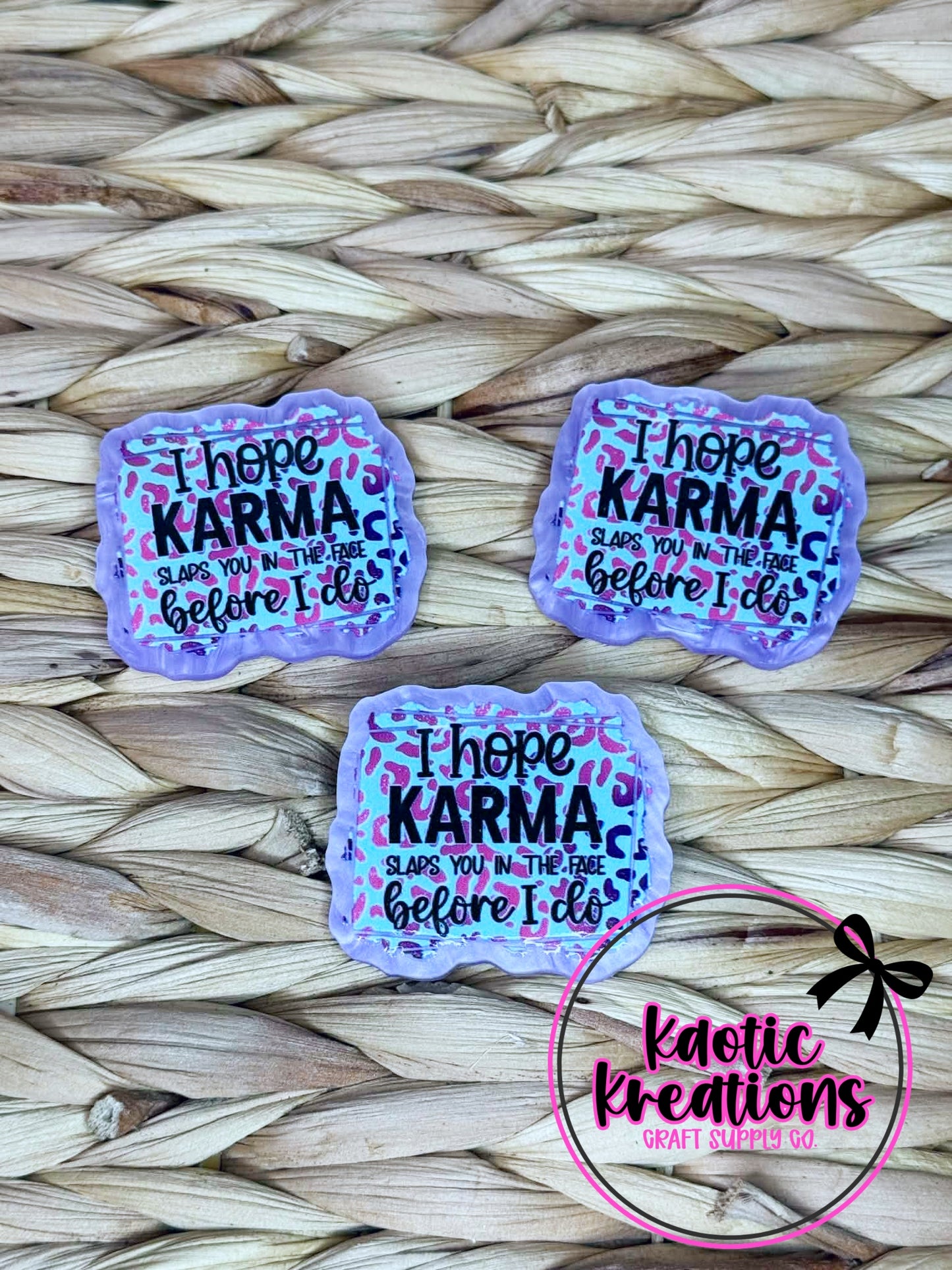 FLATBACK ACRYLIC I HOPE KARMA F695 (1ct)