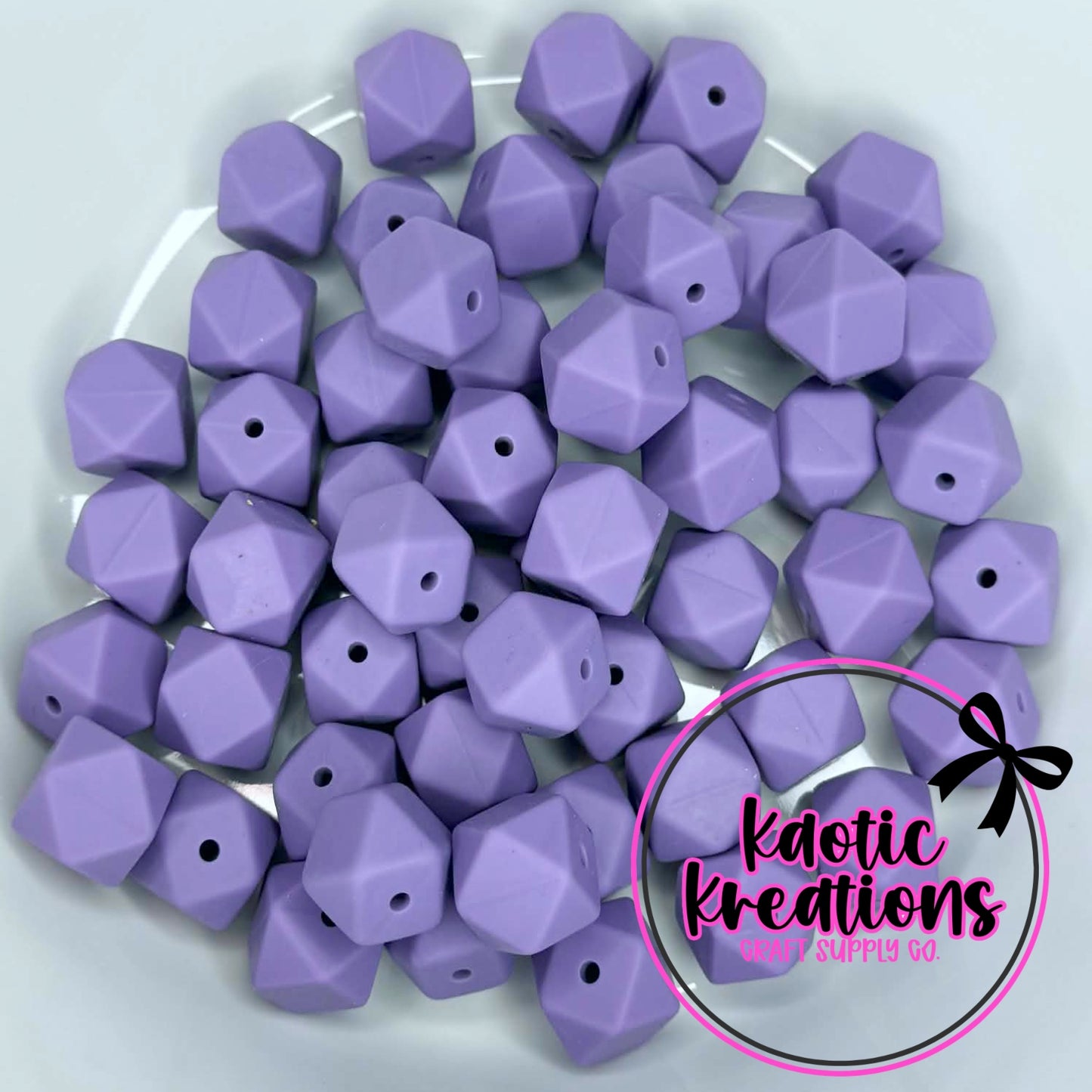 14MM HEXAGON PLUM CRAZY #109 (1ct)