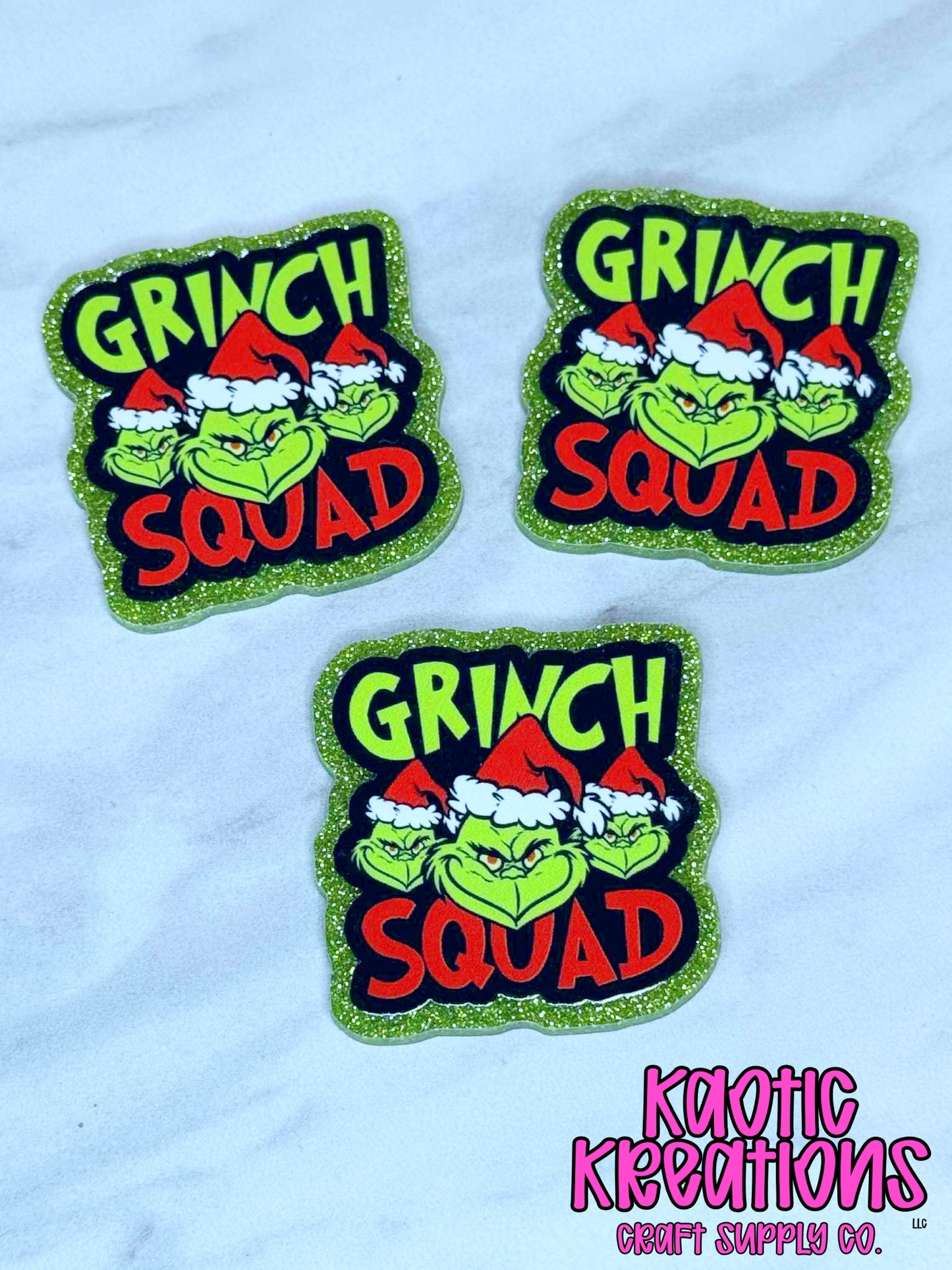 FLATBACK ACRYLIC GRINCH SQUAD F436 (1ct)