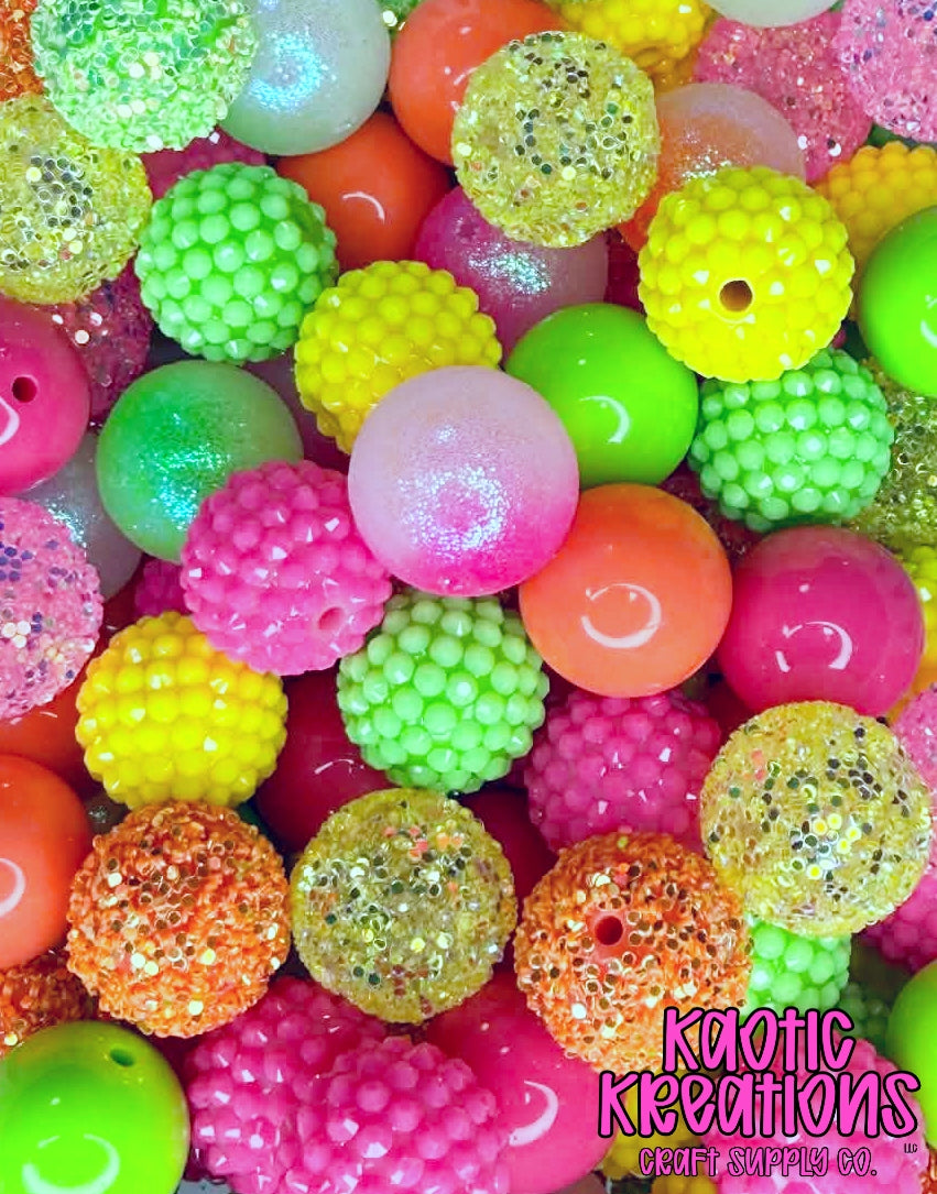 ACRYLIC BEAD MIX #96 (26ct)