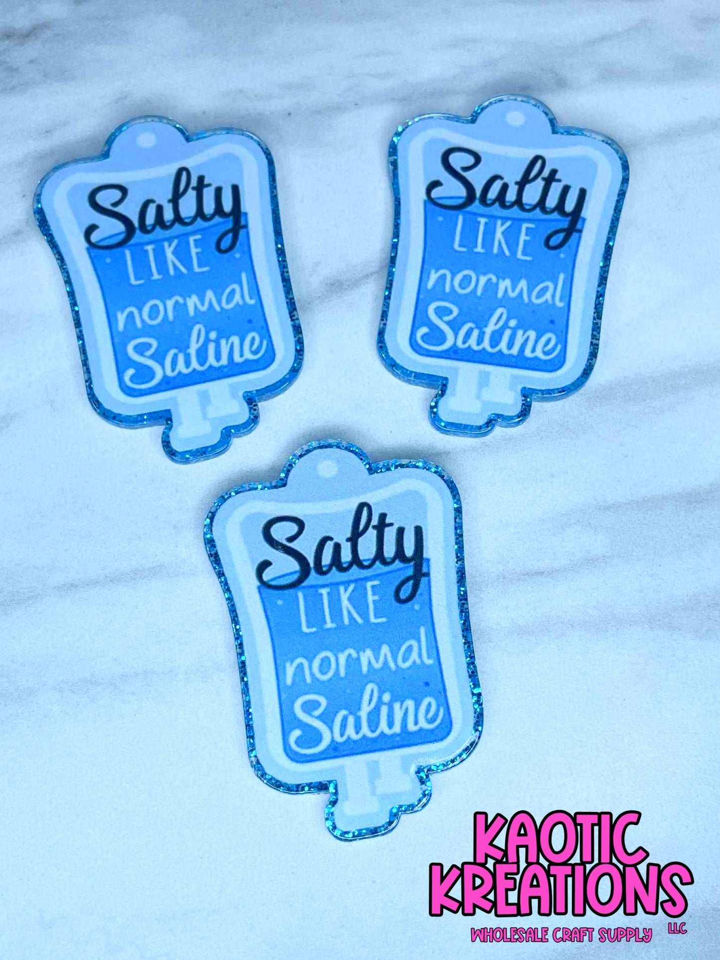 FLATBACK ACRYLIC SALTY LIKE NORMAL SALINE F418 (1ct)