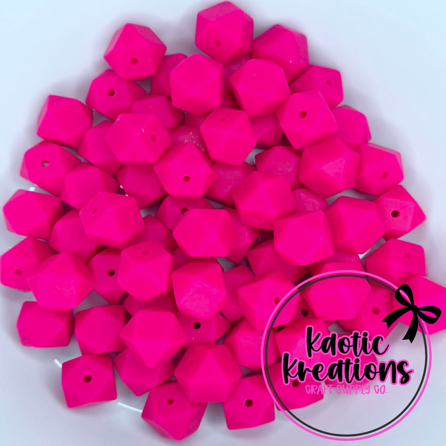 14MM HEXAGON MAGENTA #18 (1ct)