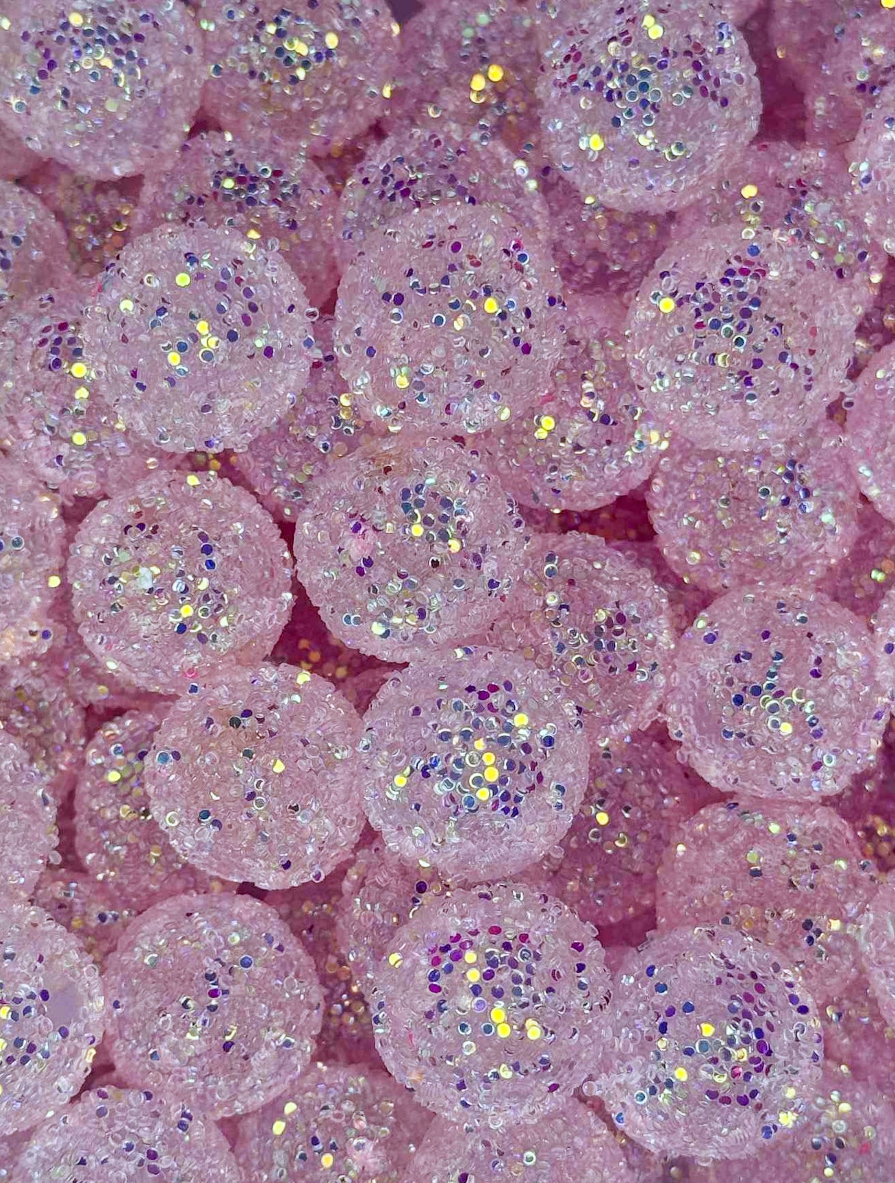 S4 20MM SUGAR SEQUIN BEAD TRANSPARENT LIGHT PINK (1ct)