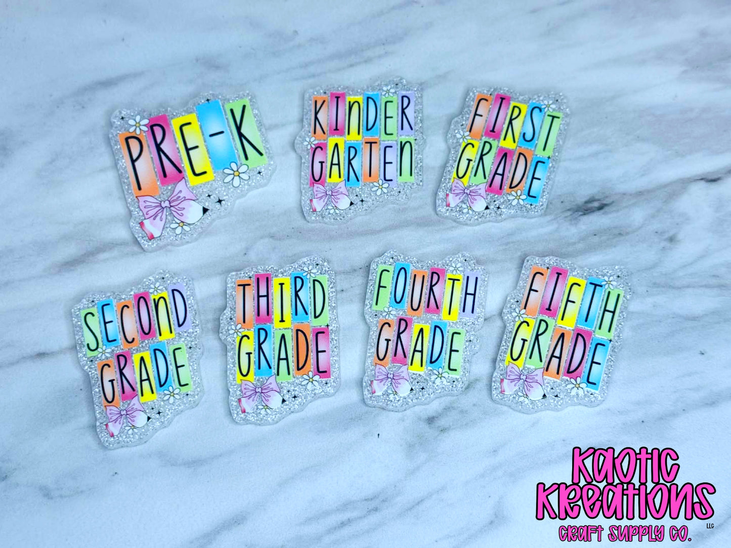 *CUSTOM* FLATBACK ACRYLIC GRADE LEVEL (1ct)