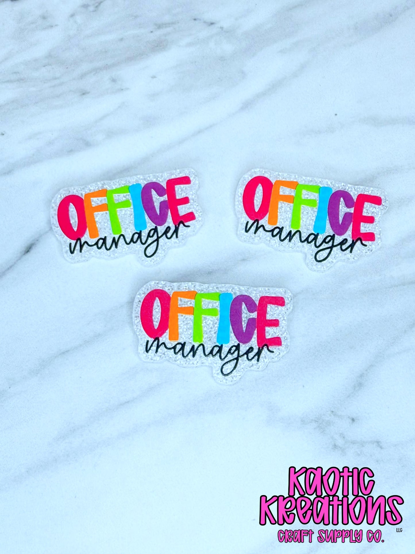 *CUSTOM* FLATBACK ACRYLIC OFFICE MANAGER F202 (1ct)