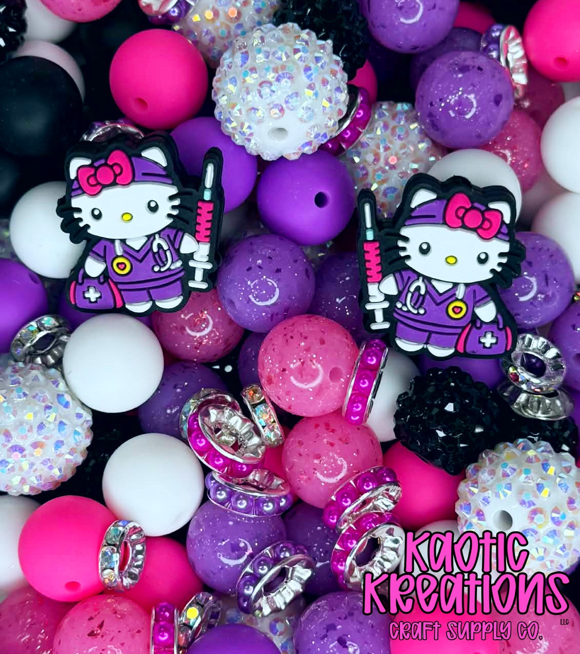 *KAELANN'S KREATION* ACRYLIC SILICONE BEAD MIX #83 (26ct)