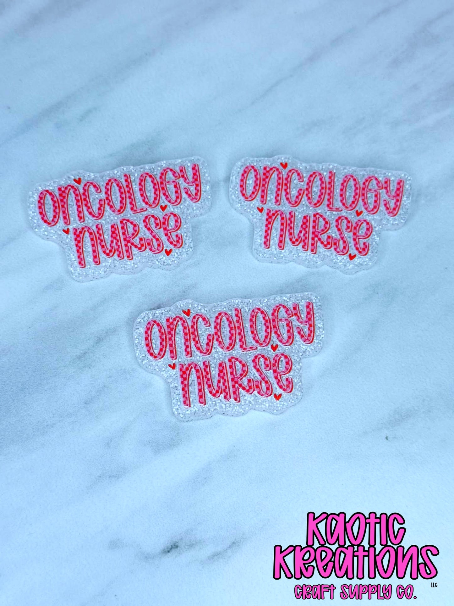 *CUSTOM* FLATBACK ACRYLIC ONCOLOGY NURSE F194 (1ct)