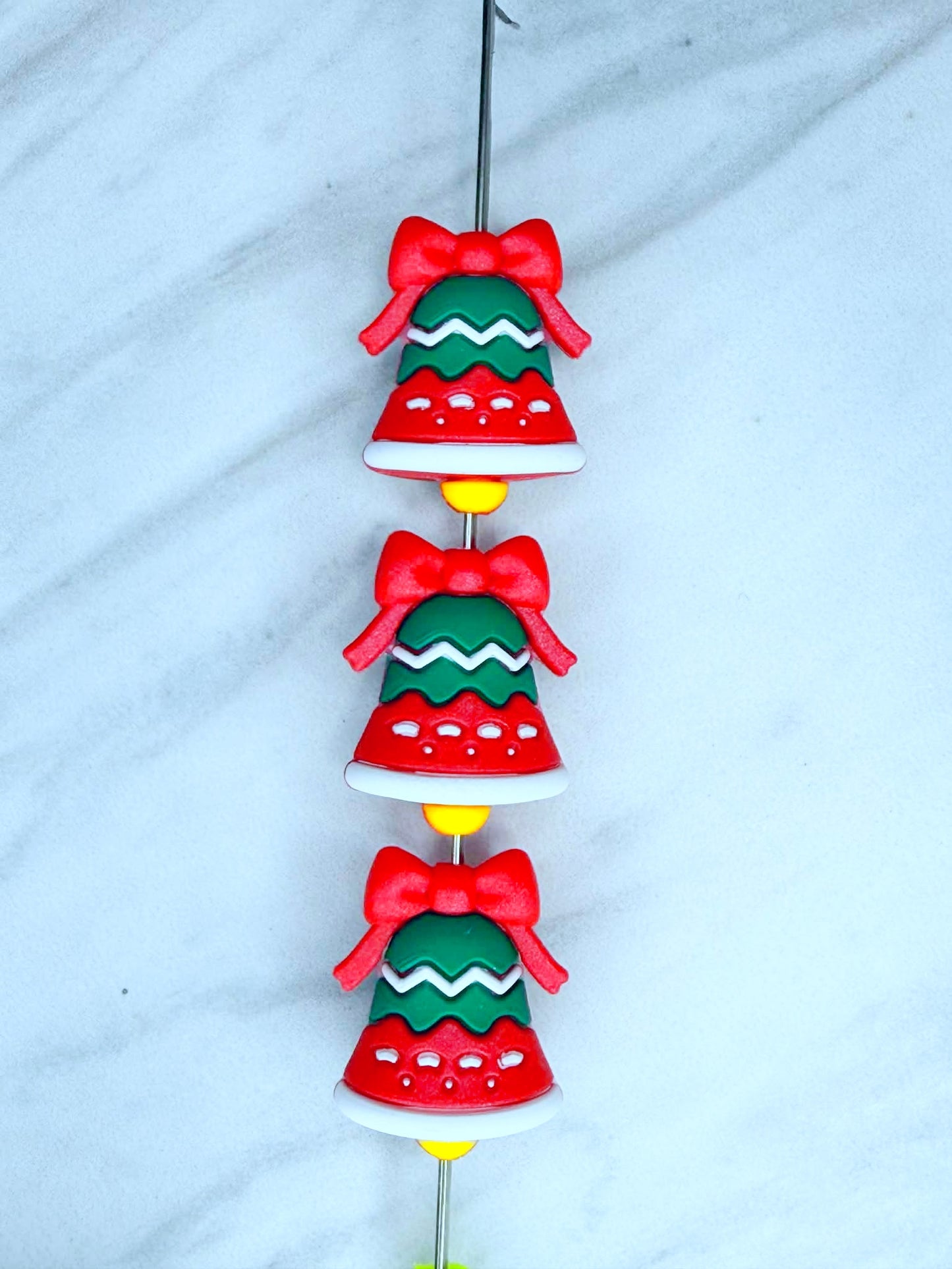 3D CHRISTMAS BELL SILICONE FOCAL D261 (1ct)