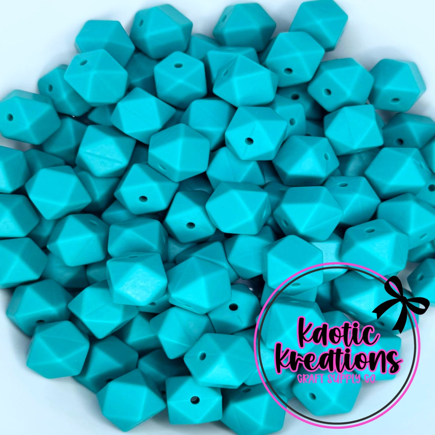 14MM HEXAGON SEAWEED #28 (1ct)