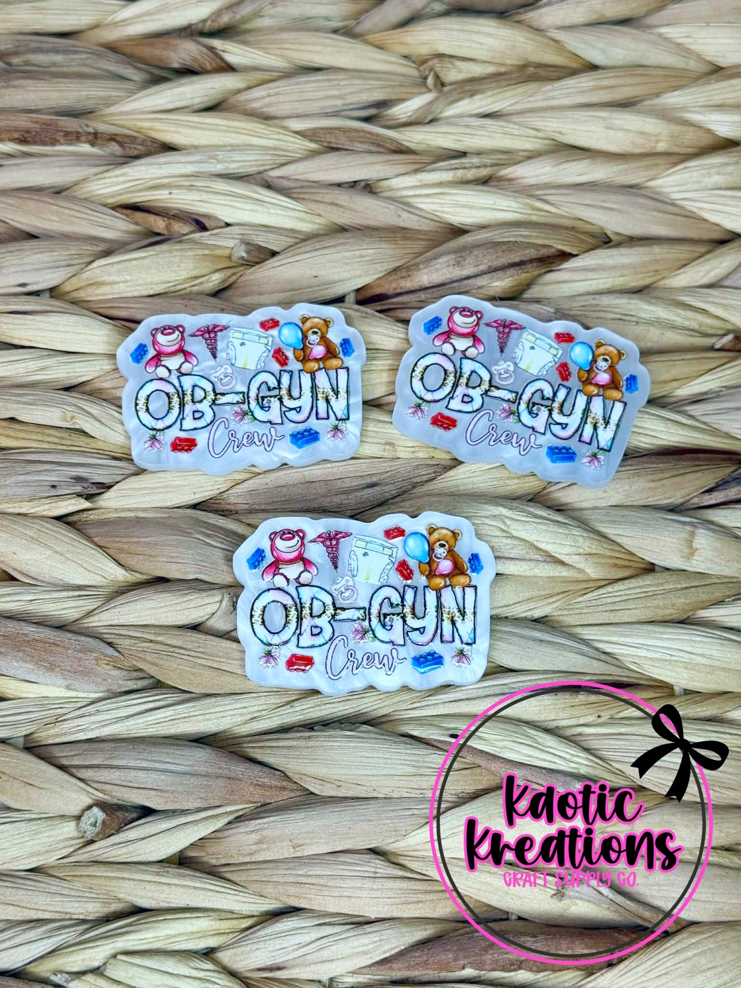 *CUSTOM* FLATBACK ACRYLIC OB-GYN F384 (1ct)