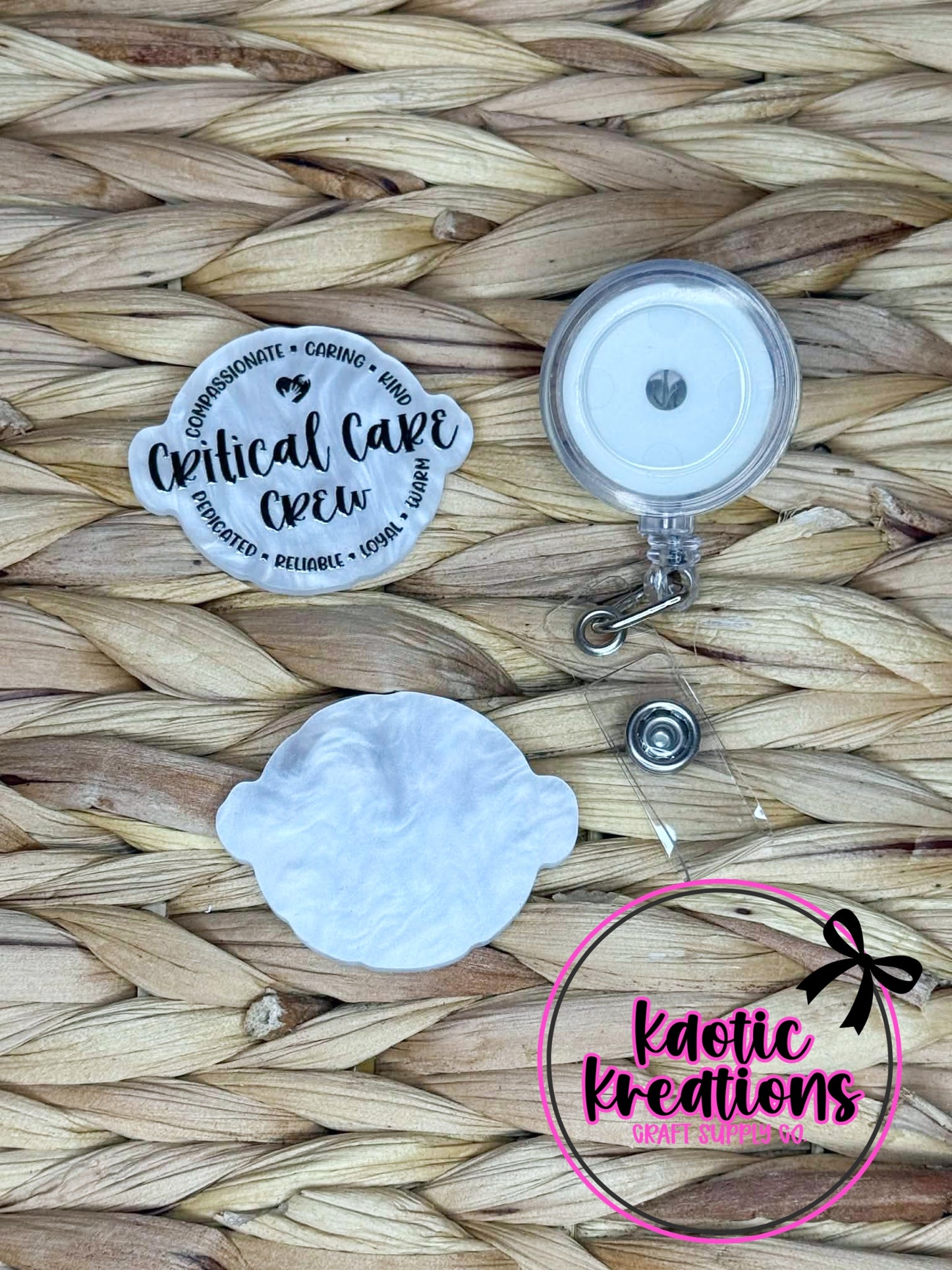 *CUSTOM* FLATBACK ACRYLIC 42mm X 32mm CRITICAL CARE CREW F50 (1ct)