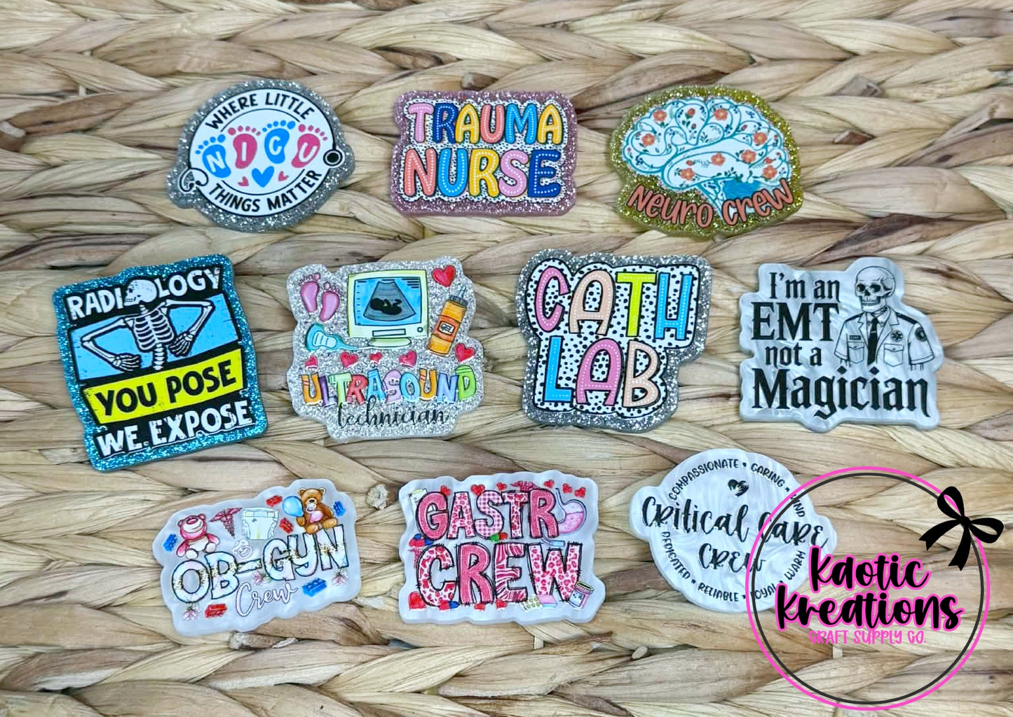 10pc FLATBACK BUNDLE FB9 (1ct)