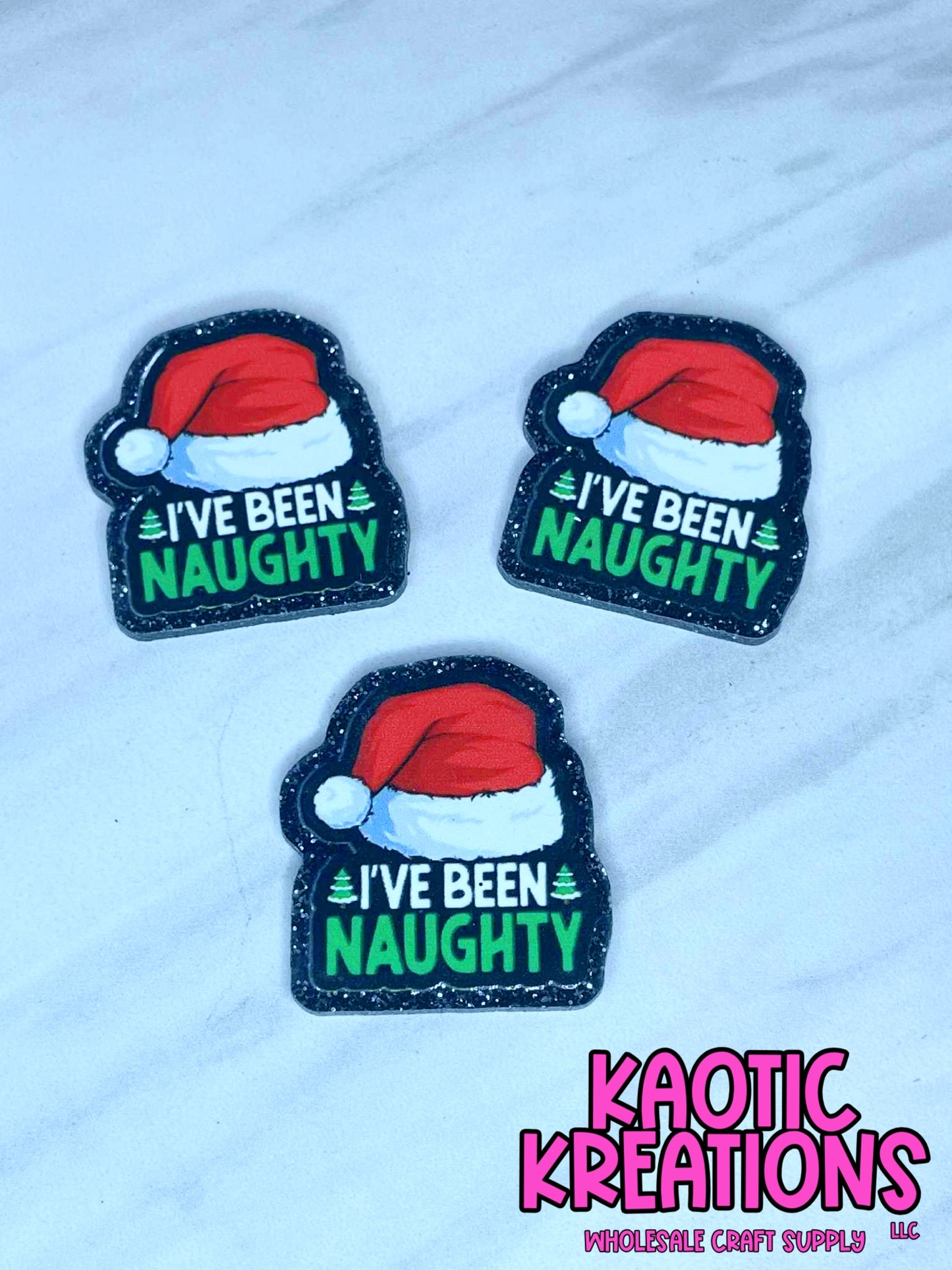 FLATBACK ACRYLIC I'VE BEEN NAUGHTY F466 (1ct)