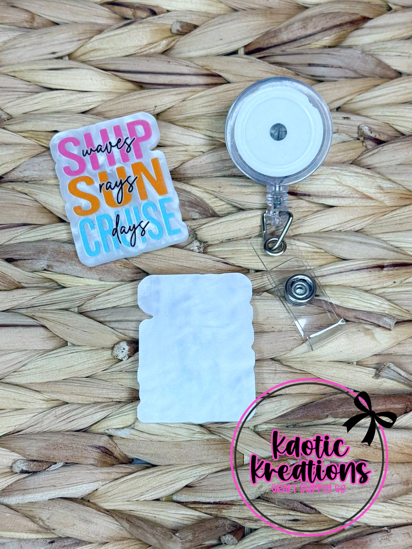 *CUSTOM* FLATBACK ACRYLIC 37mm X 47mm SUN CRUISE SHIP F164 (1ct)