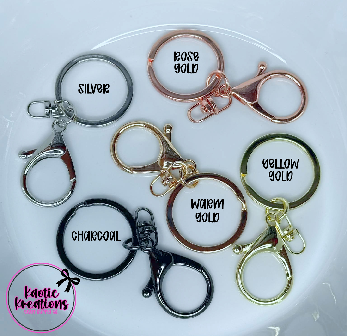 LARGE LOBSTER CLASP KEYRING (1ct)