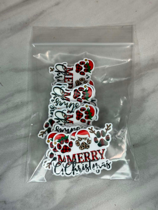 (SHOP DESTASH) MERRY CHRISTMAS FLATBACK BUNDLE (10ct)