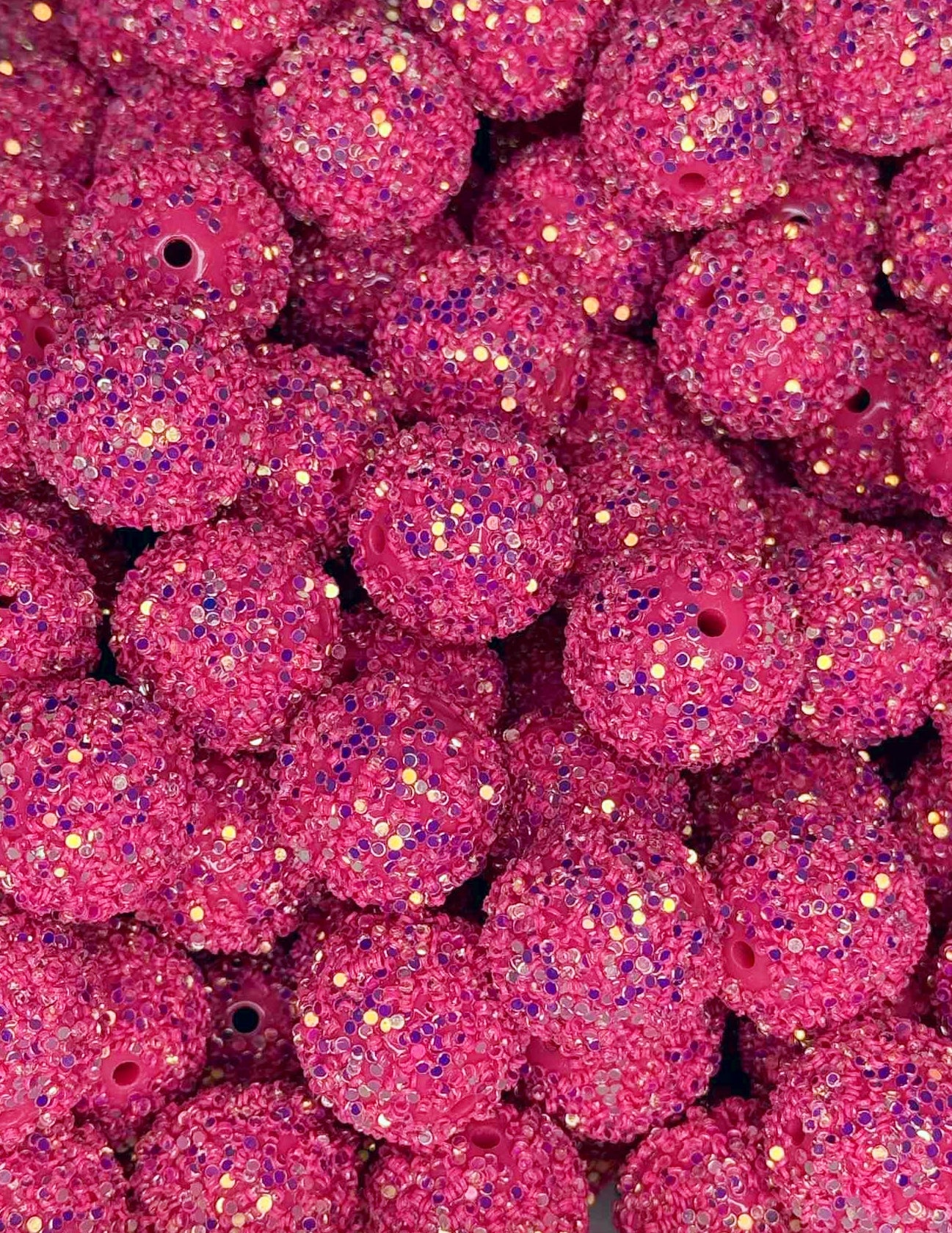 S10 20MM SUGAR SEQUIN BEAD DEEP PINK (1ct)