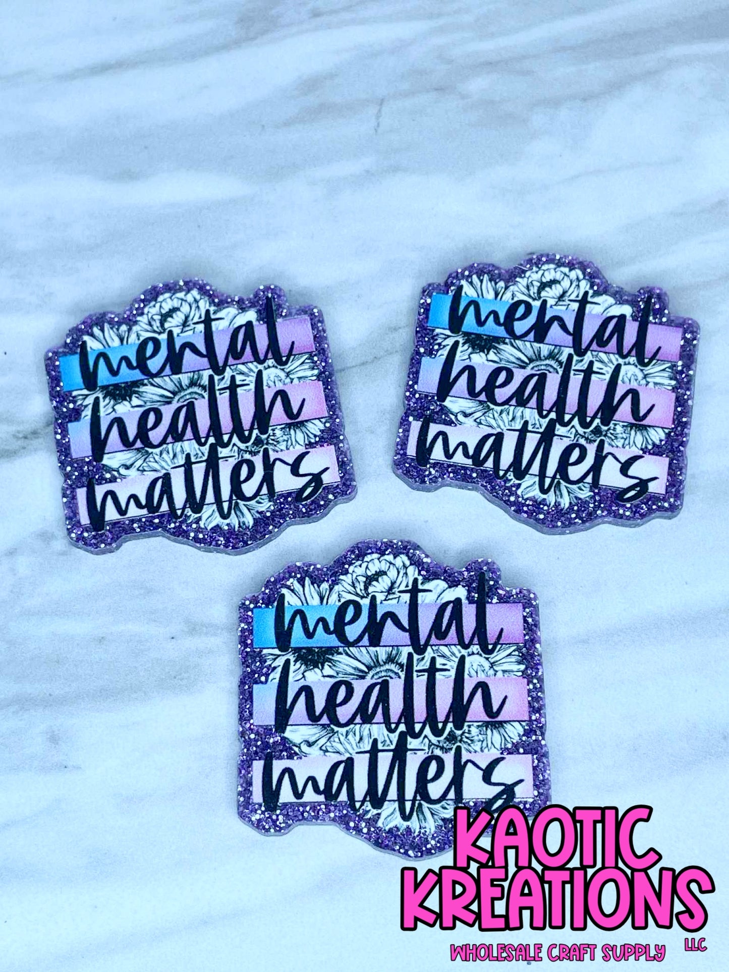 FLATBACK ACRYLIC MENTAL HEALTH MATTERS F251 (1ct)