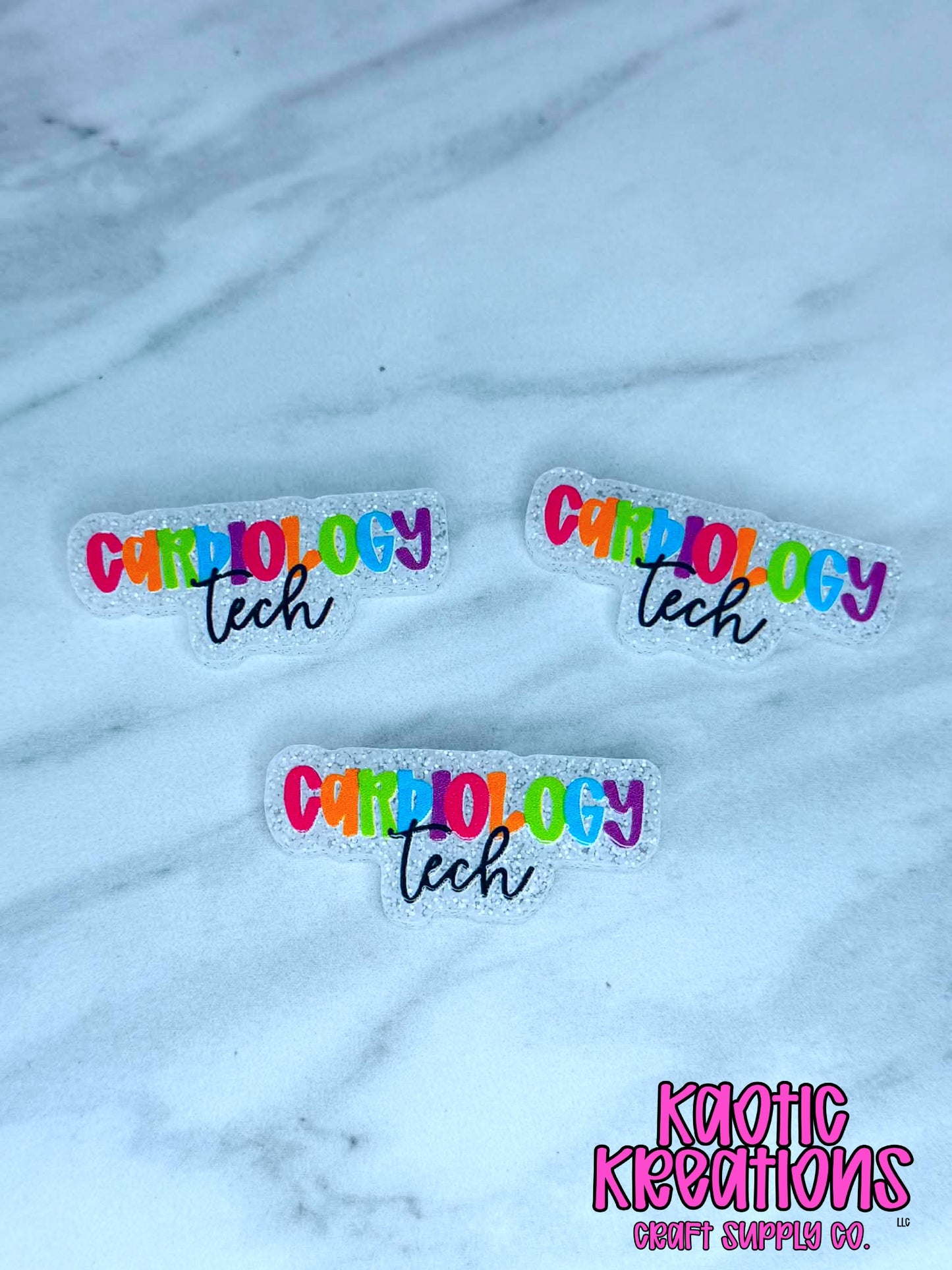 *CUSTOM* FLATBACK ACRYLIC CARDIOLOGY TECH F273 (1ct)