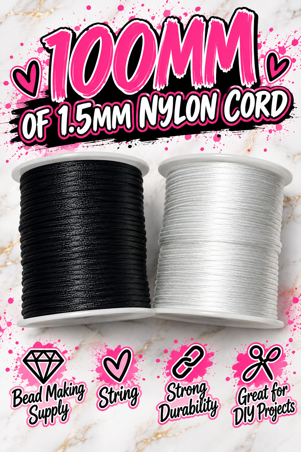 1.5MM NYLON CORD 100M ROLL