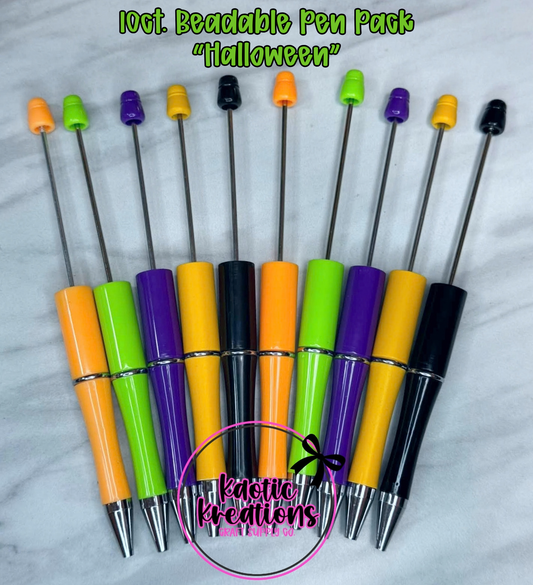 BEADABLE PEN PACK "HALLOWEEN" #6 (10ct)