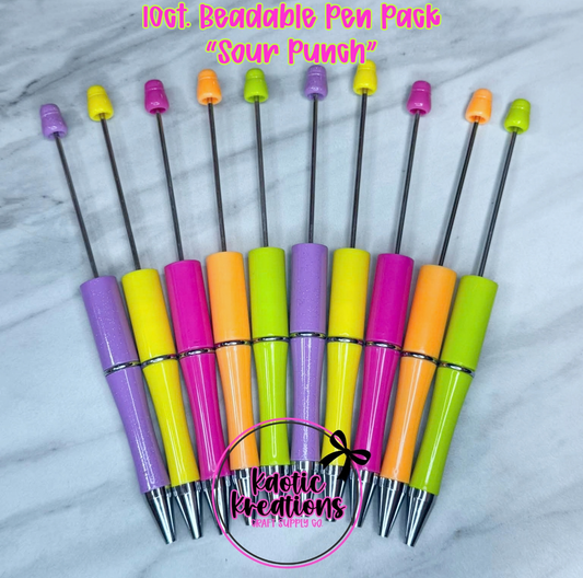 *KAELANN'S KREATION* BEADABLE PEN PACK "SOUR PUNCH" #14 (10ct)