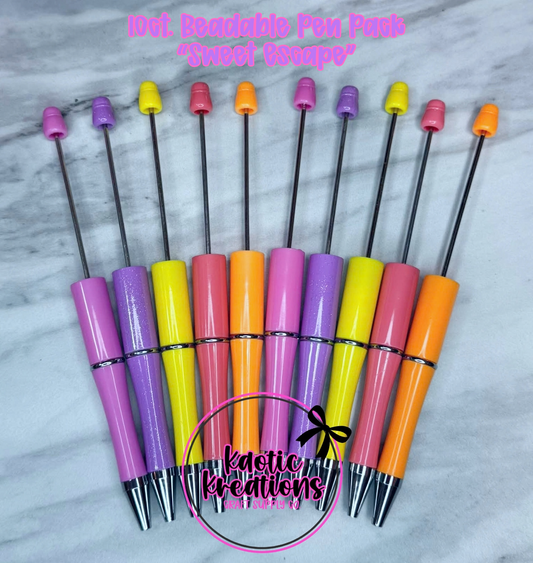 *KAELANN'S KREATION* BEADABLE PEN PACK "SWEET ESCAPE" #12 (10ct)