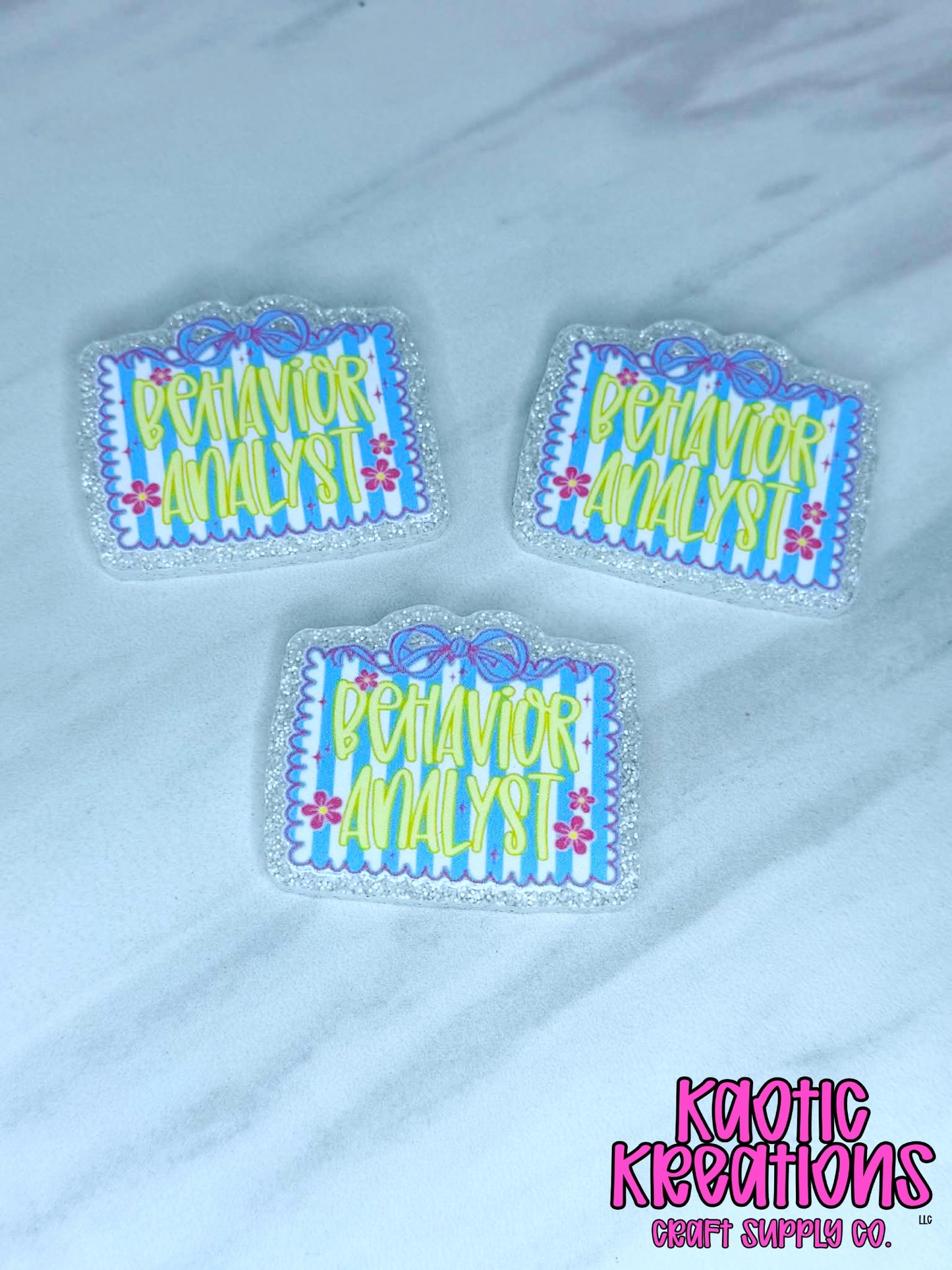 *CUSTOM* FLATBACK ACRYLIC BEHAVIOR ANALYST F4 (1ct)