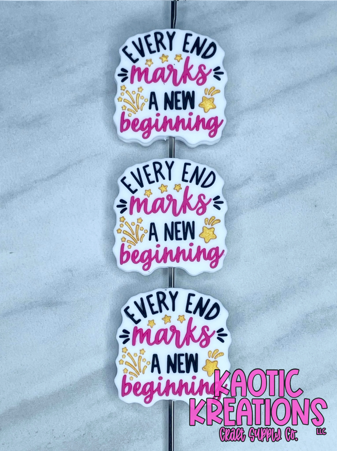 EVERY END MARKS A NEW BEGINNING SILICONE FOCAL D32 (1ct)